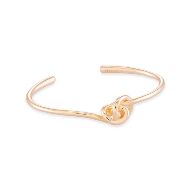 Kendra Scott Presleigh Love Knot Cuff Bracelet in Rose Gold