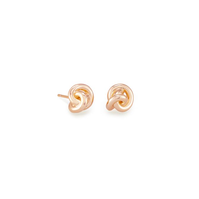 Kendra Scott Presleigh Love Knot Stud Earrings in Rose Gold Tone