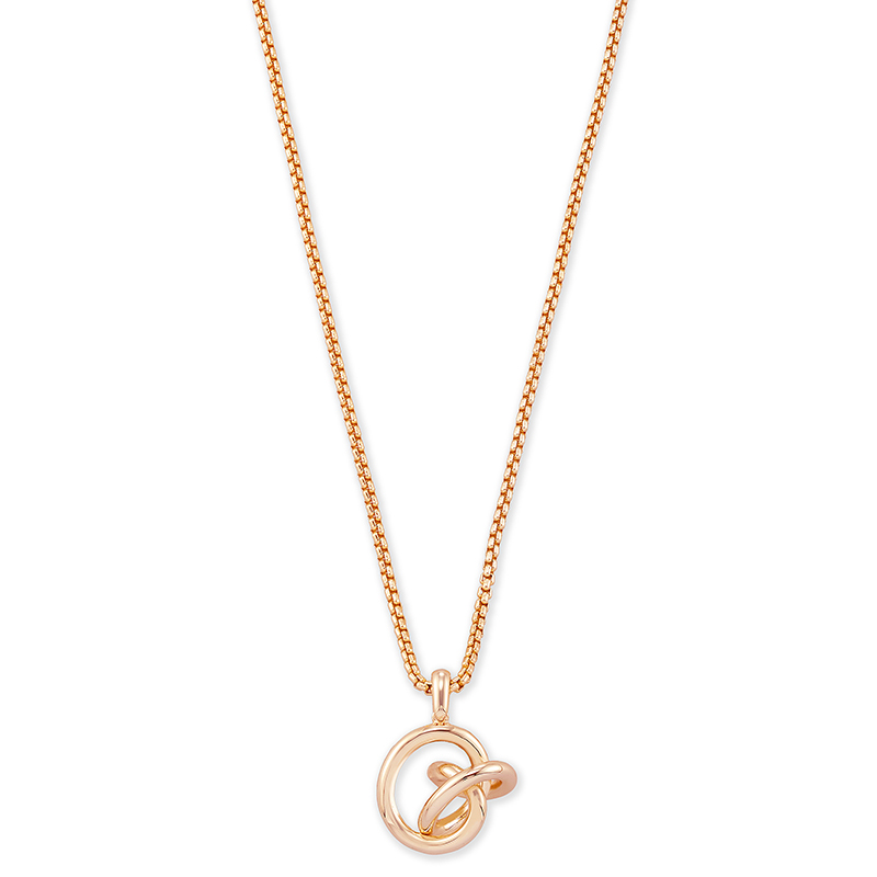 rose gold long pendant necklace