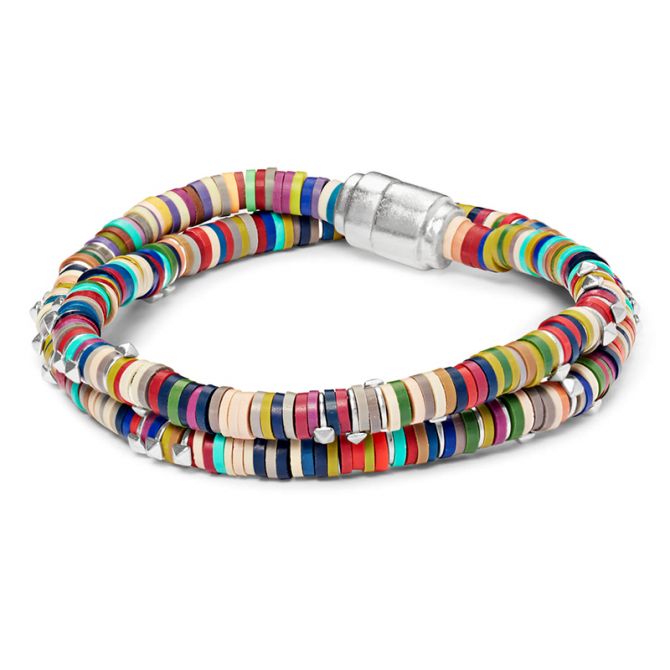 Kendra Scott Bright Silver Reece Wrap Bracelet Neutral Mix