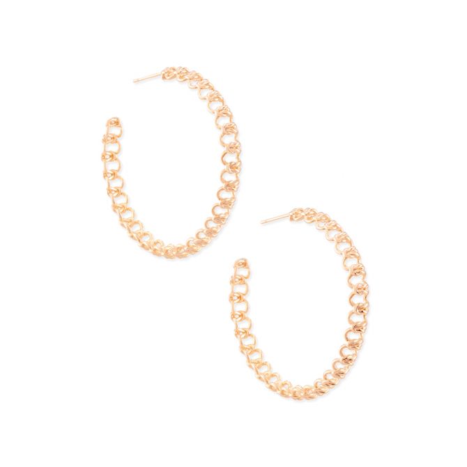 Kendra Scott Fallyn Hoop Earrings, Rose Gold