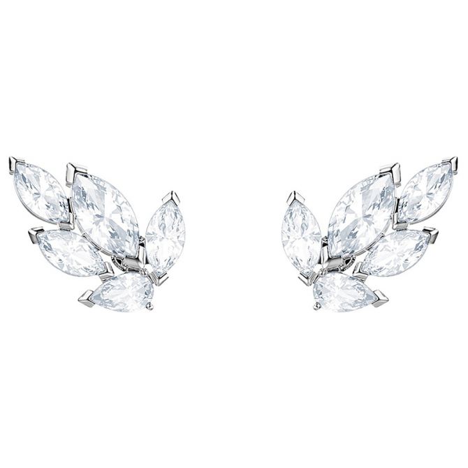 Swarovski White Tone Louison Stud Earrings