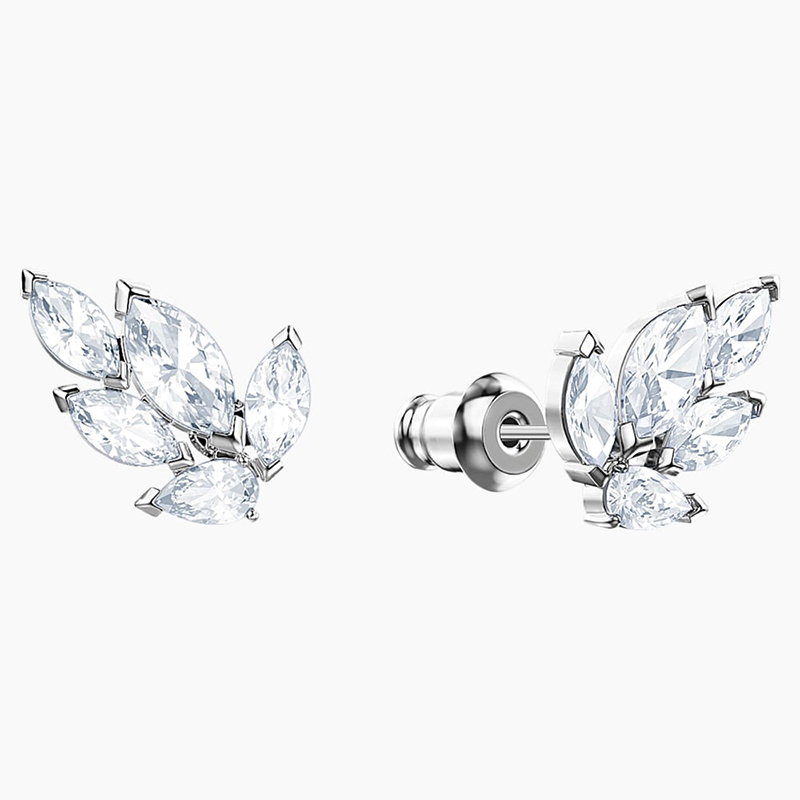 Swarovski White Tone Louison Stud Earrings