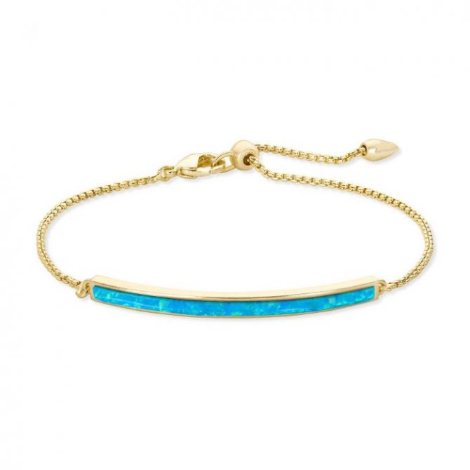 Kendra Scott Gold Eloise Ann Bracelet, Turquoise Kyocera Opal