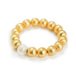 Image for Hazen & Co Margot Bracelet, White Baroque