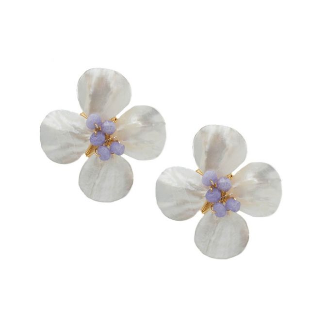 Hazen & Co Poppy Earring, Lavender