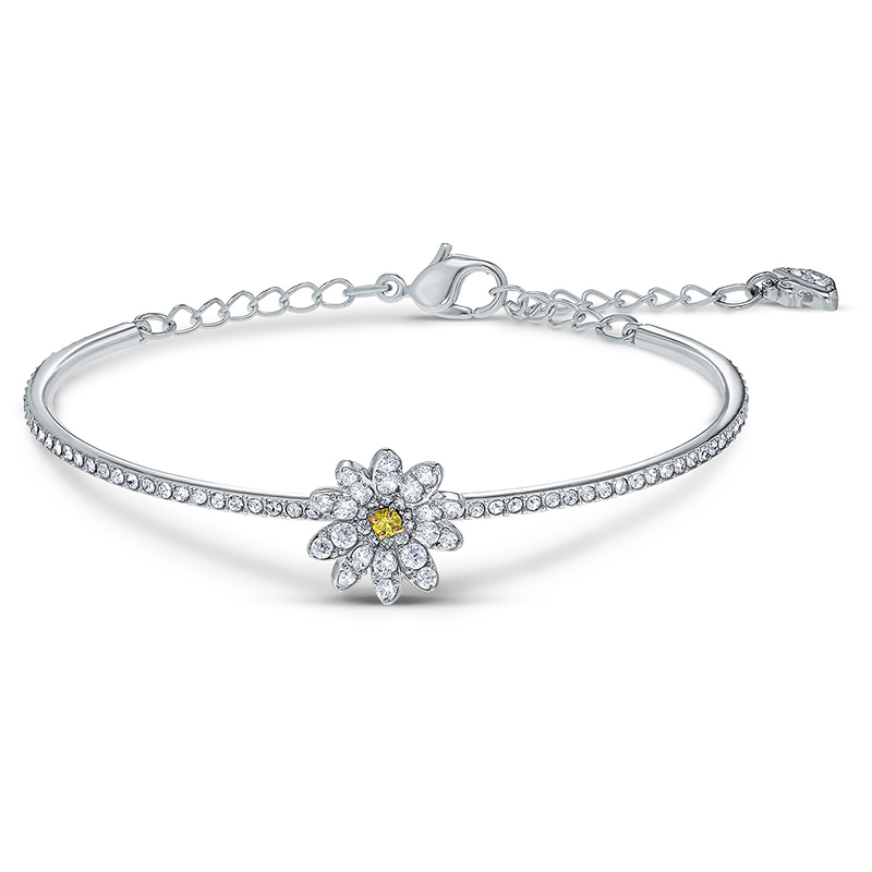 Swarovski Eternal FLower Mixed Metal Bangle Bracelet