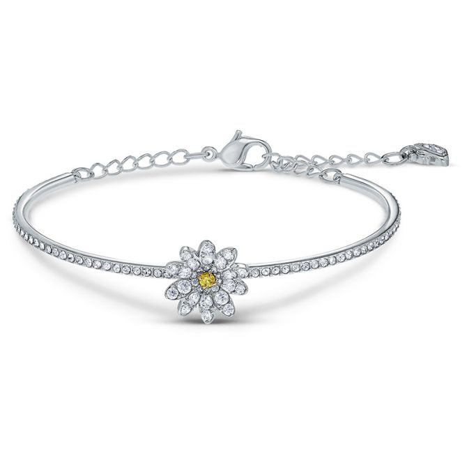 Swarovski Eternal FLower Mixed Metal Bangle Bracelet