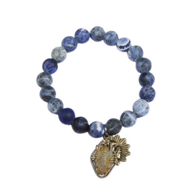 Mirace Icons by Mary Jo Pane Matte Sodalite Bracelet