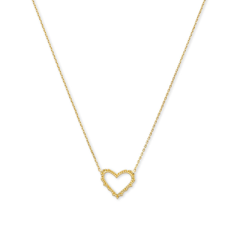 Kendra Scott Sophee Heart Small Pendant Necklace in Gold Tone