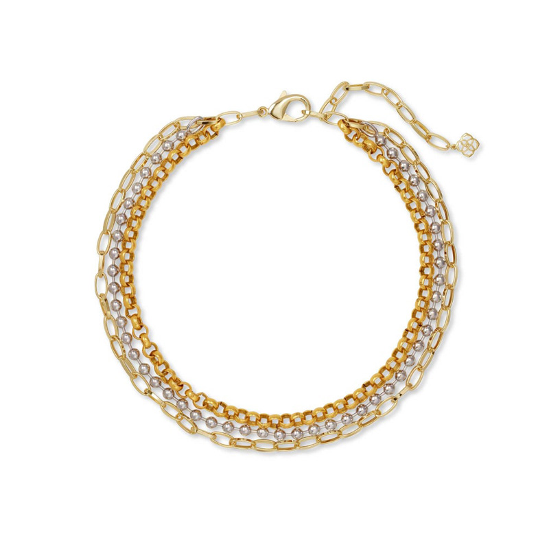 Kendra Scott Brylee Multi Strand Necklace in Mixed Metal