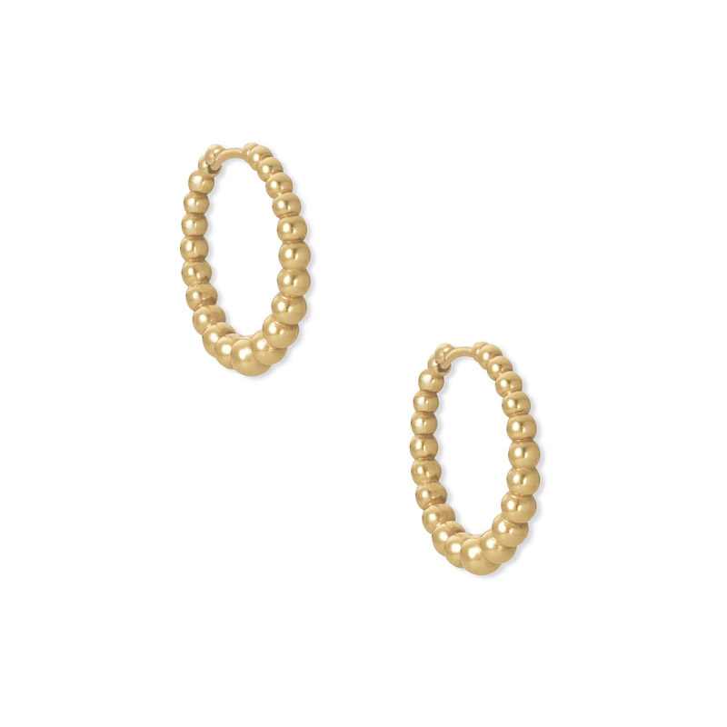 Kendra Scott Josie Huggie Earrings in Vintage Gold Tone