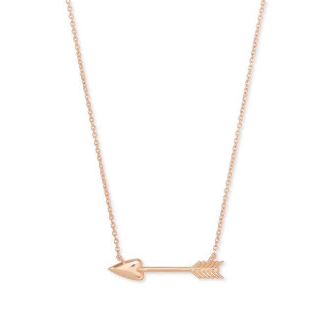 Kendra Scott Zoey Pendant Necklace in Rose Gold Tone