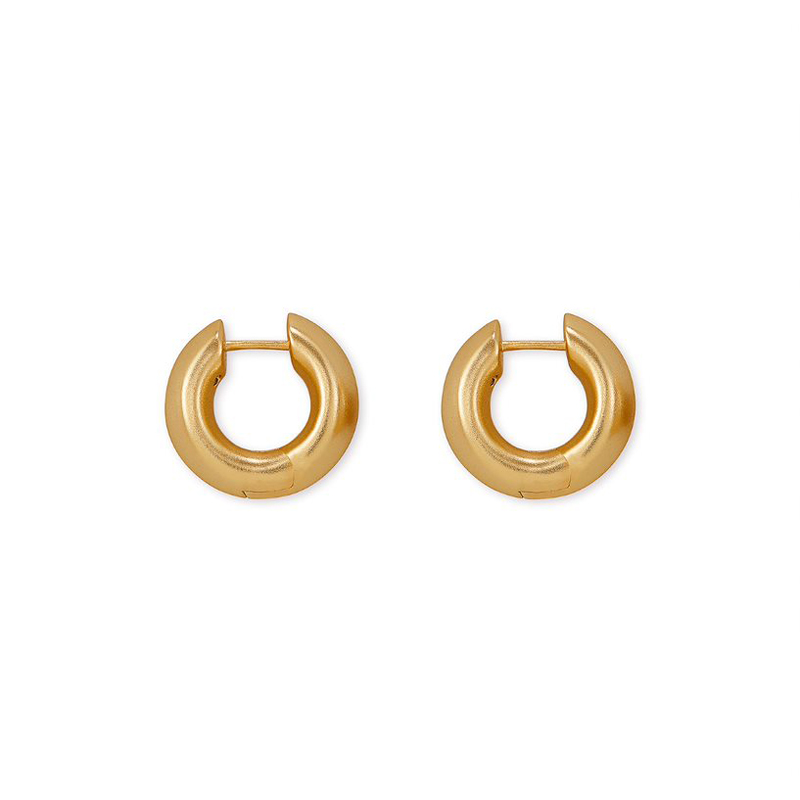 Kendra Scott Mikki Huggie Earrings in Vintage Gold Tone
