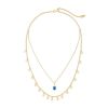 Kendra Scott Freida Gold Tone Multi-Strand Necklace in Cobalt Howlite