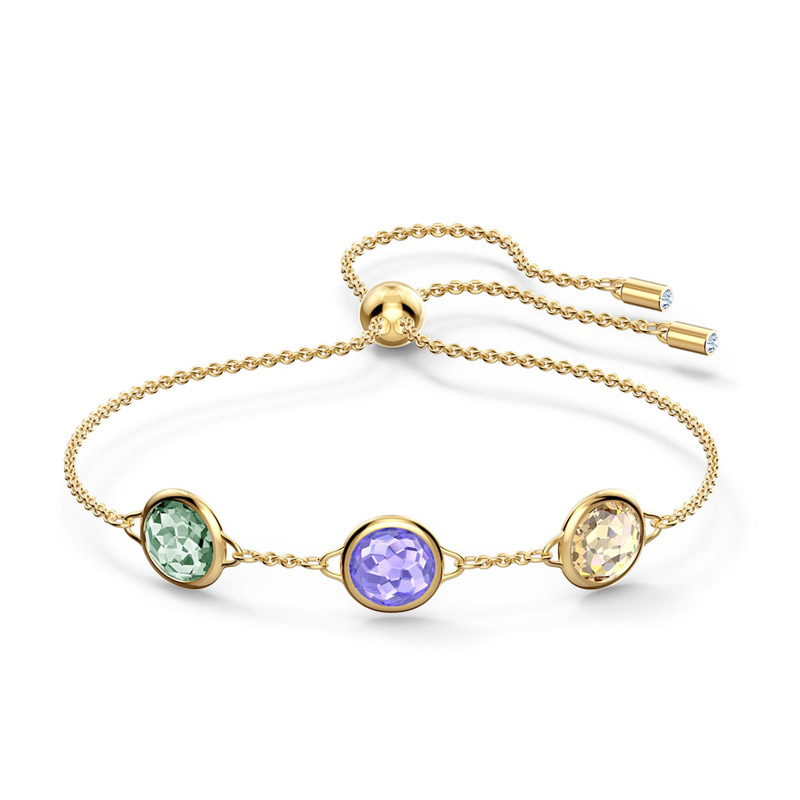 Swarovski Tahlia Bracelet, Multicolored and Gold Tone