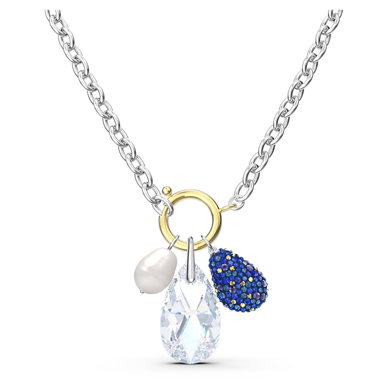 Swarovski The Elements Necklace, Blue and Mixed Metal Tone