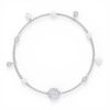 Swarovski Remix Collection Delicate Pearl Strand Bracelet, White and Silver Tone