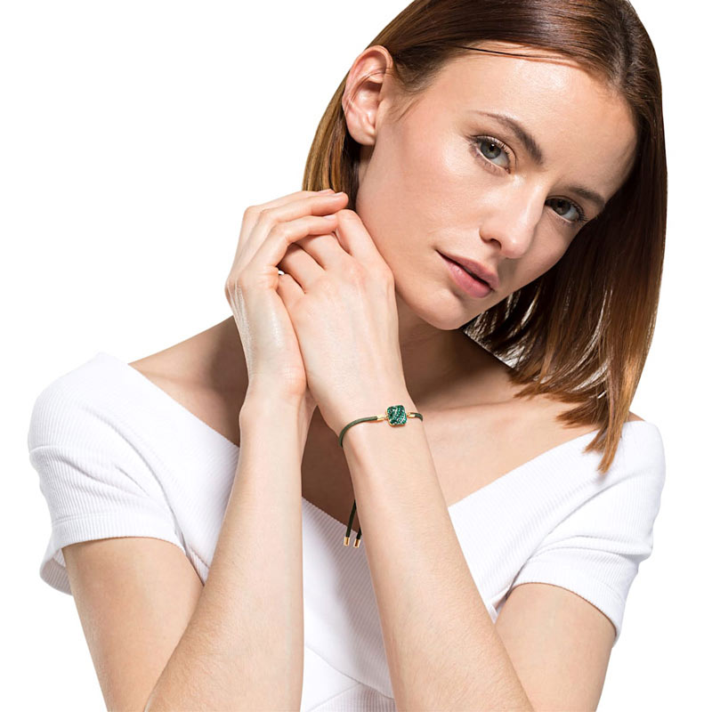 Swarovski Power Collection Earth Element Bracelet, Green and Gold Tone Swarovski Power Collection Earth Element Bracelet, Green and Gold Tone