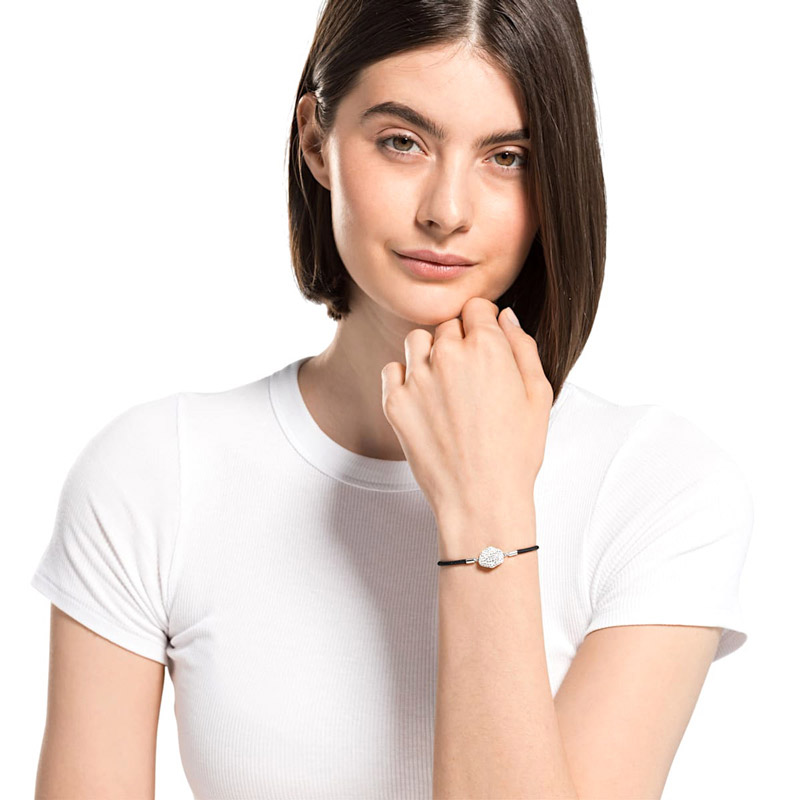 Swarovski Power Collection Air Element Bracelet, Black and Stainless Steel