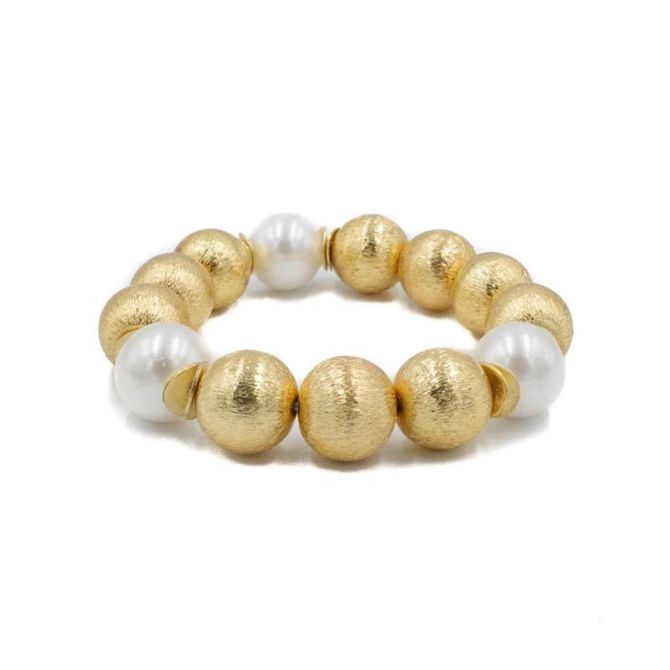 Hazen & Co Madison Bracelet, White Pearl