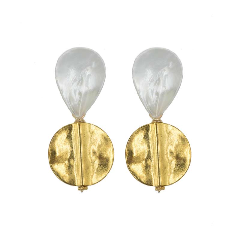 Hazen & Co Lively Earring, Gold