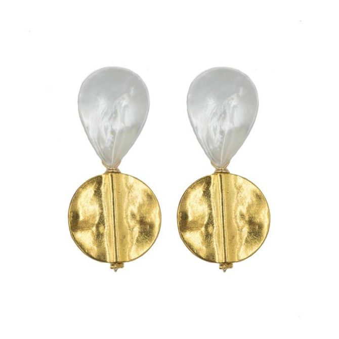 Hazen & Co Lively Earring, Gold
