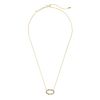 Kendra Scott Elisa Gold Tone Open Frame Necklace in Multi Crystal