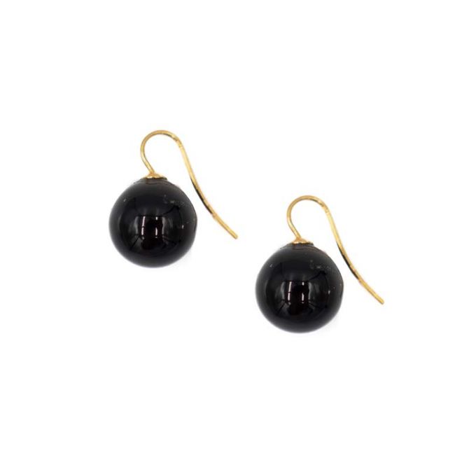 Hazen & Co Natalie Earring, Black