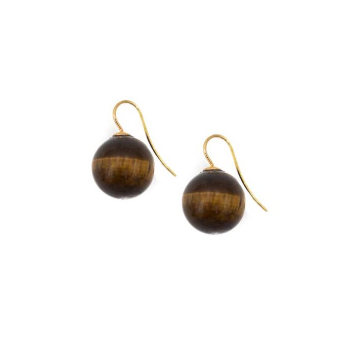 Hazen & Co Natalie Earring, Tiger Eye
