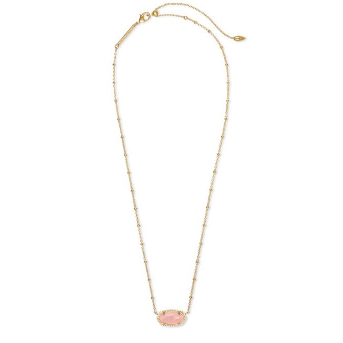Kendra Scott Elisa Gold Tone Satellite Pendant Necklace in Rose