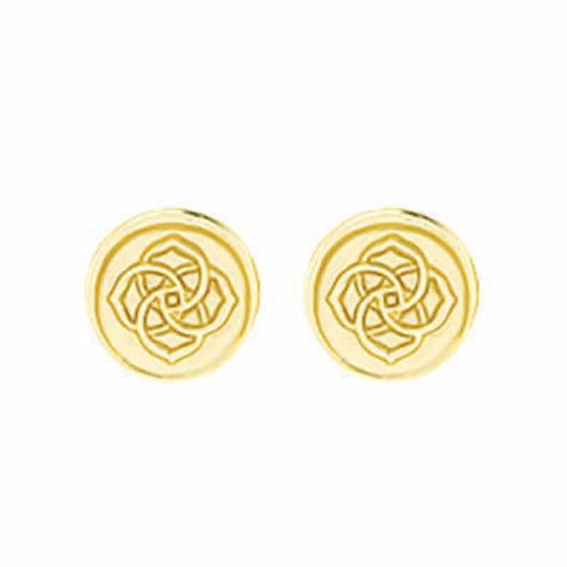 Kendra Scott Dira Coin Stud Earrings in Gold Tone