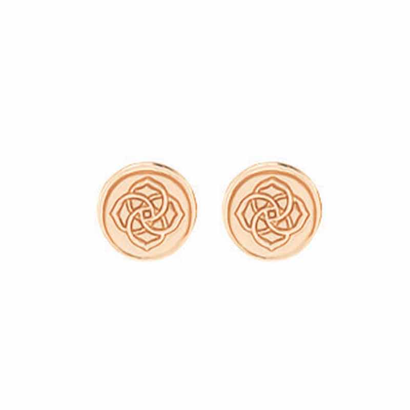 Kendra Scott Dira Coin Stud Earrings in Rose Gold Tone