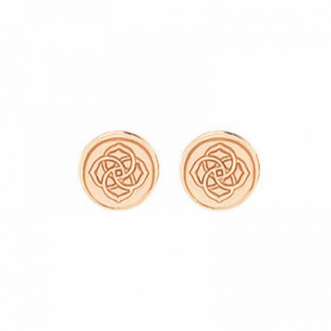 Kendra Scott Dira Coin Stud Earrings in Rose Gold Tone