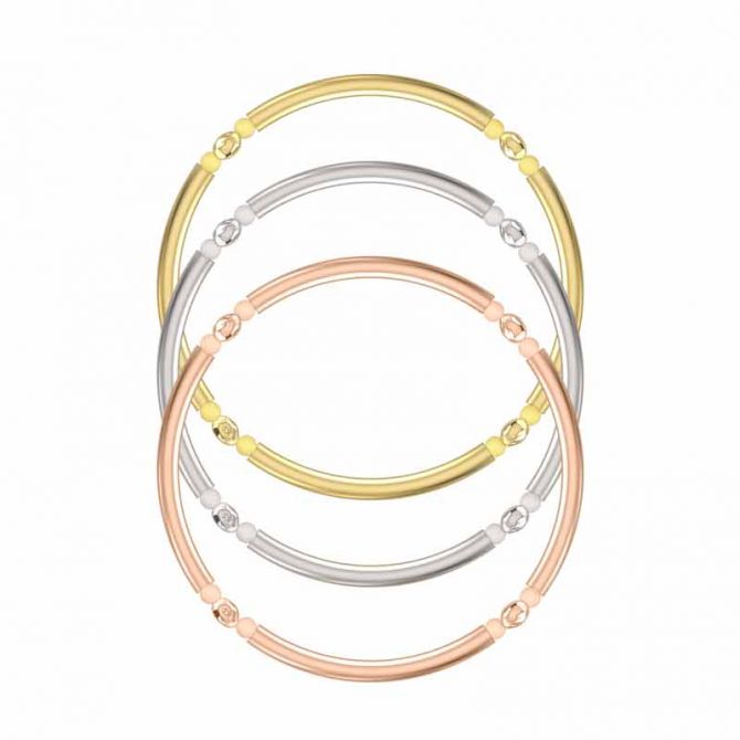 Kendra Scott Lori Stretch Bracelet in Mixed Metal, Set of 3