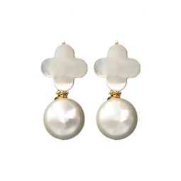 Image for Hazen & Co Kacey Earring, White Pearl