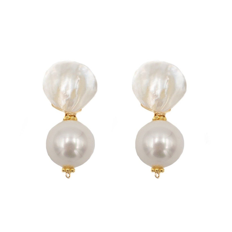 Hazen & Co Claire Earring, Pearl