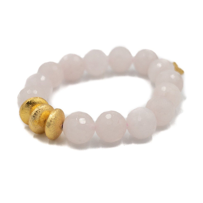 Hazen & Co Sheldon Bracelet, Rose Quartz