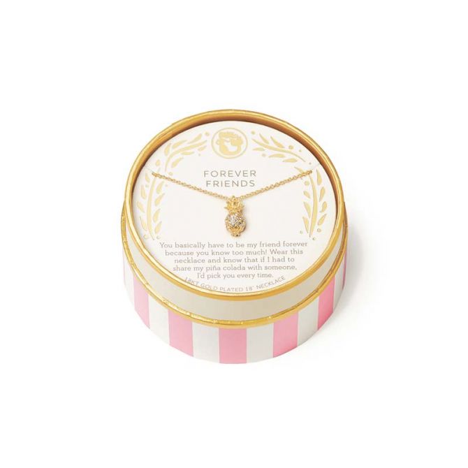 Spartina 449 Forever Friends Pina Colada Gold Tone Necklace, 18"