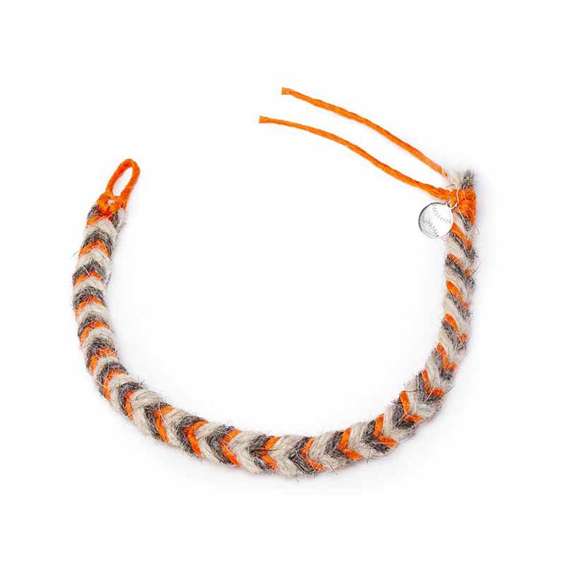 Token & Icons San Francisco Giants Game Used Baseball Yarn Friendship Bracelet
