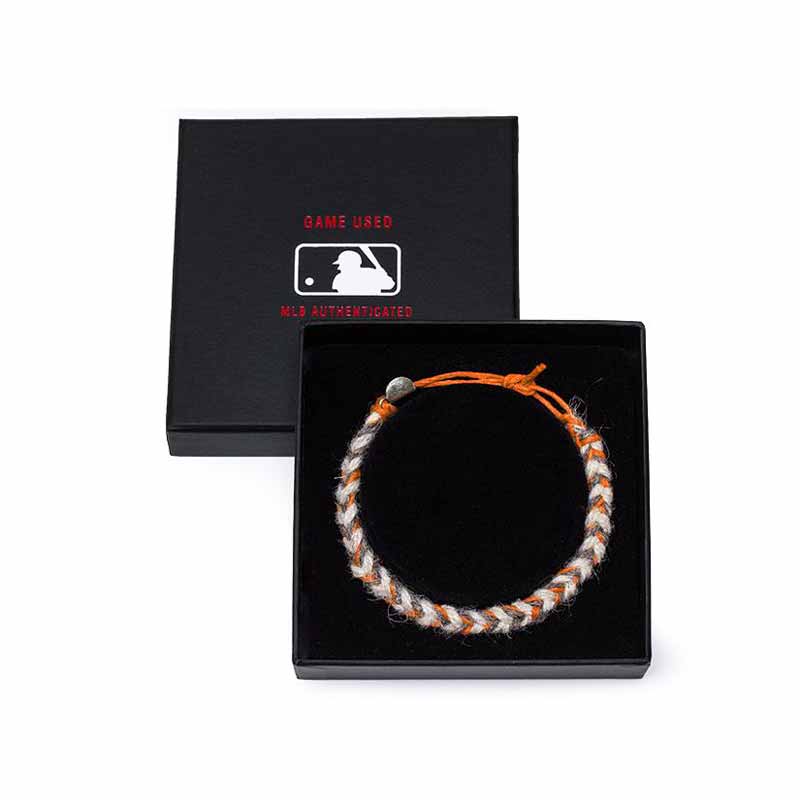 Token & Icons San Francisco Giants Game Used Baseball Yarn Friendship Bracelet