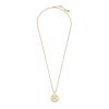 Kendra Scott Natalie Gold Tone Long Pendant Necklace in White Mussel