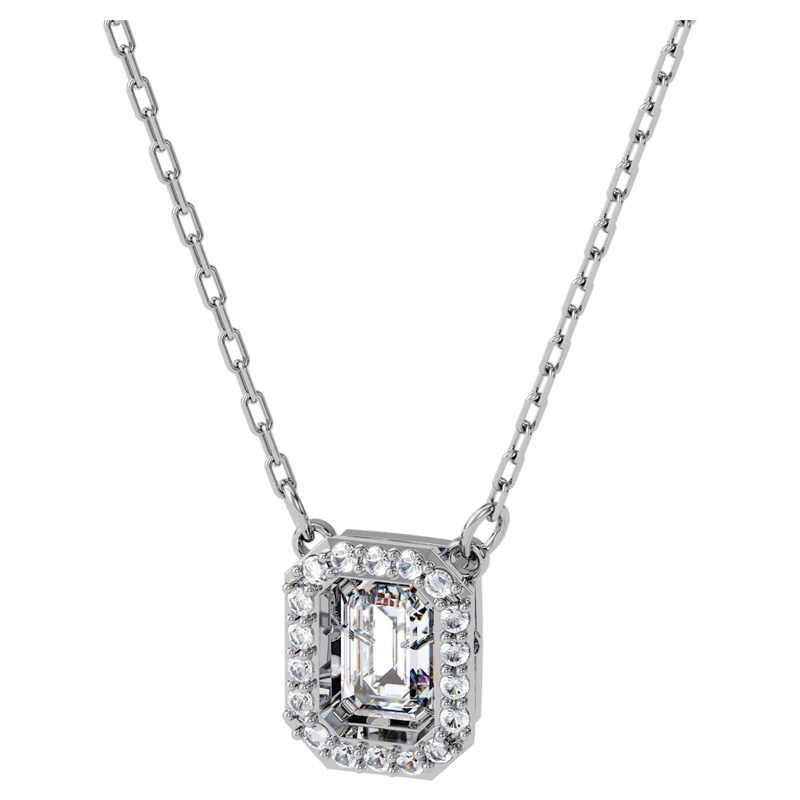 Swarovski Millenia Square Zirconia Necklace, White | 5599177