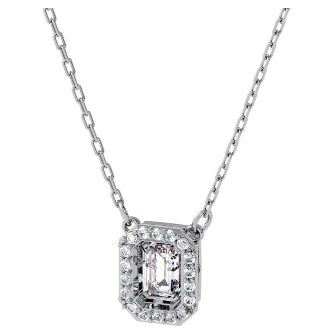 Swarovski Millenia Square Zirconia Necklace, White