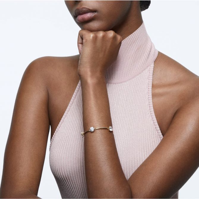 Swarovski Constella Bracelet, White and Gold Tone | 5600487