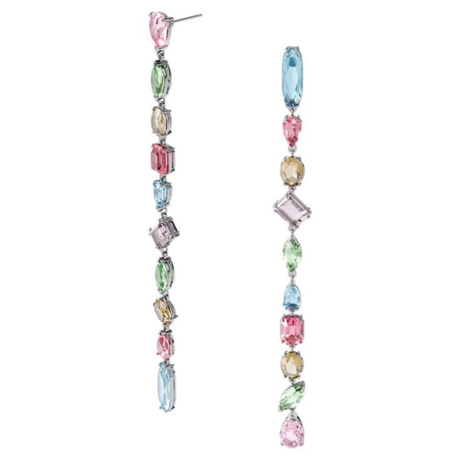 Swarovski Gema Extra Long Drop Earrings, Multicolored