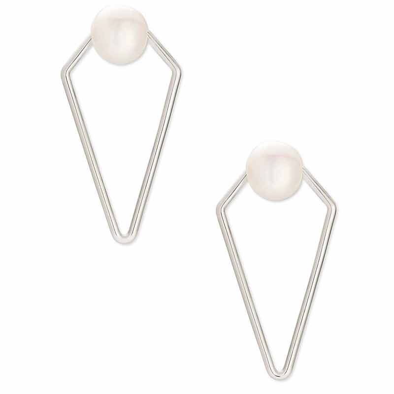 Kendra Scott Demi Open Frame Earrings in Silver Tone