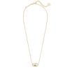 Kendra Scott Gold Tone Elisa Necklace in Dichroic Glass