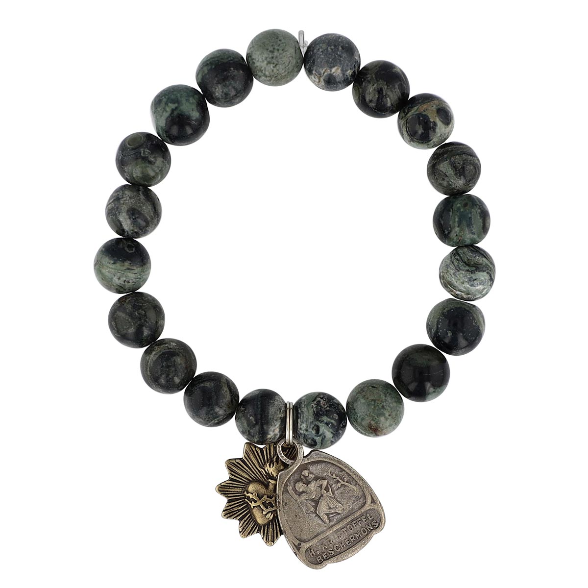 Miracle Icons by Mary Jo Pane Kambabe 10mm Beaded Bracelet