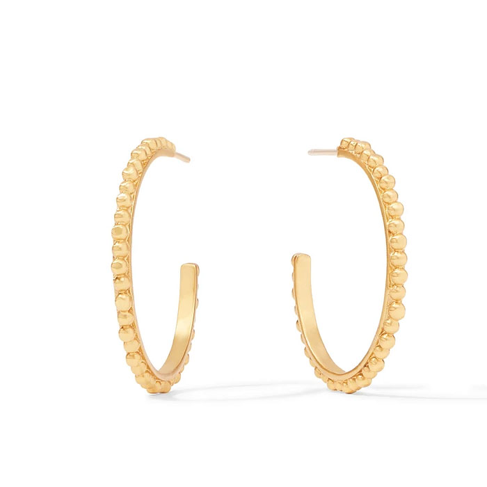 Julie Vos Colette Bead Hoop Earrings, Medium